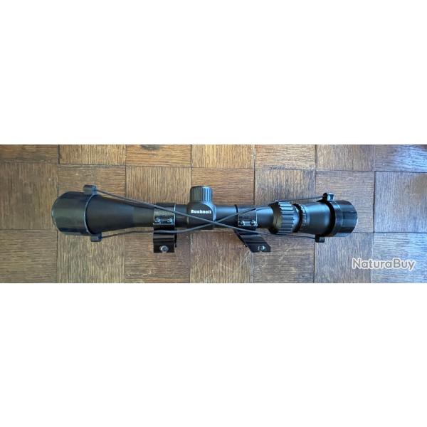 Lunette Bushnell Trophy 3-9x32 - R�ticule Multi-X - Avec colliers (Id�ale .22 LR)