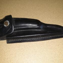 etui cuir ancien couteau de chasse lame pliante laguiole