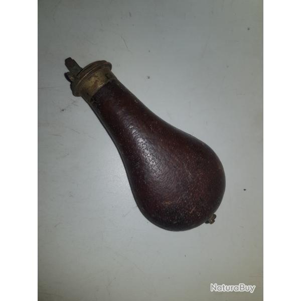 Poire � poudre ancienne de la c�l�bre marque anglaise G. & J.W. Hawksley (Sheffield)