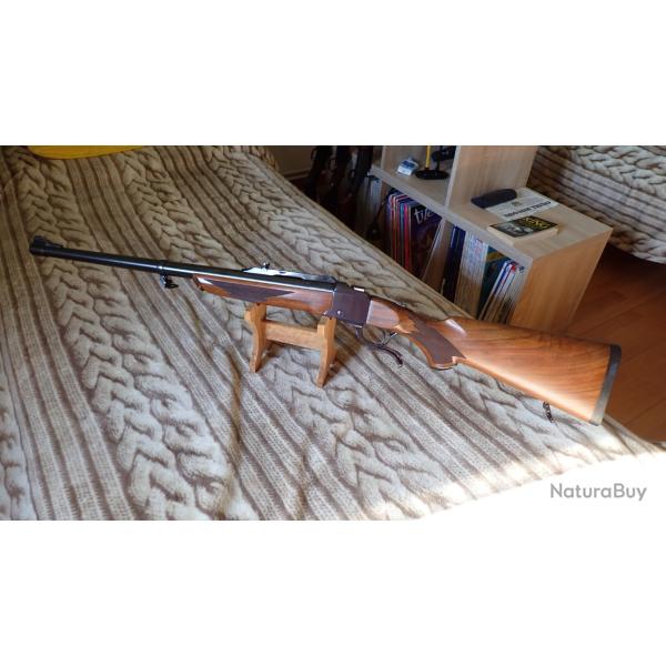 Carabine Ruger N�1 calibre 458 Winchester magnum, en excellent �tat, tr�s proche du neuf.