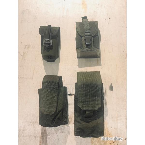 Lot de 4 �tuis tactique vert