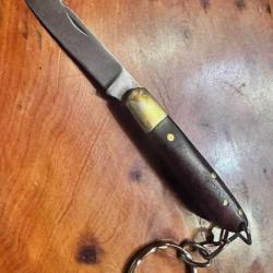 Couteau Greffoir - Porte clef - Bois fonc&eacute; - Ench&egrave;re 1.00 �