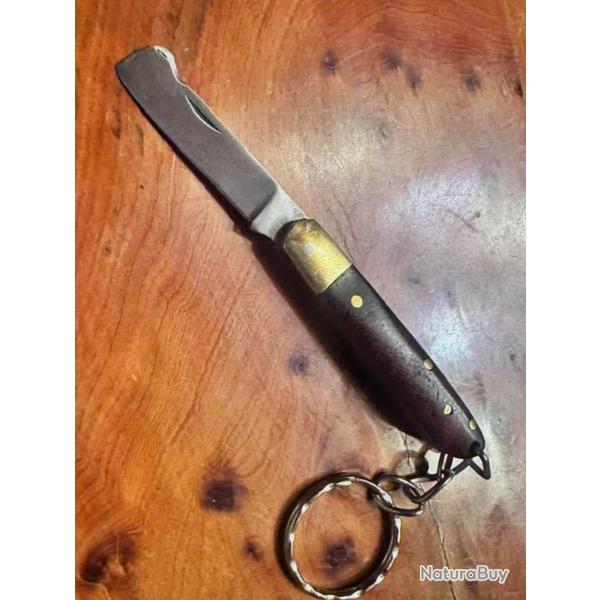 Couteau Greffoir - Porte clef - Bois fonc� - Ench�re 1.00 �