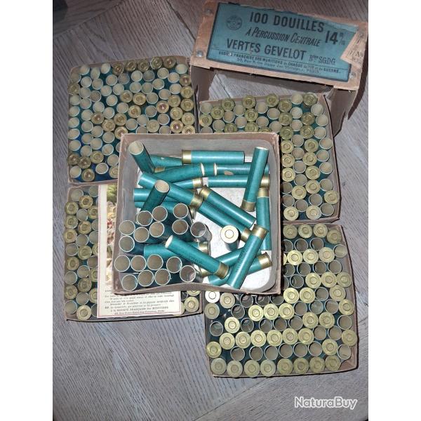 430 douilles amorc�es en calibre 14 mm