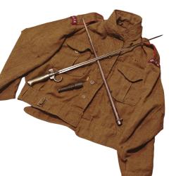 1 euro Lot a saisir WW1/WW2 - British Battledress SAS + Rosalie Type 1 + ZF41 &agrave; restaurer