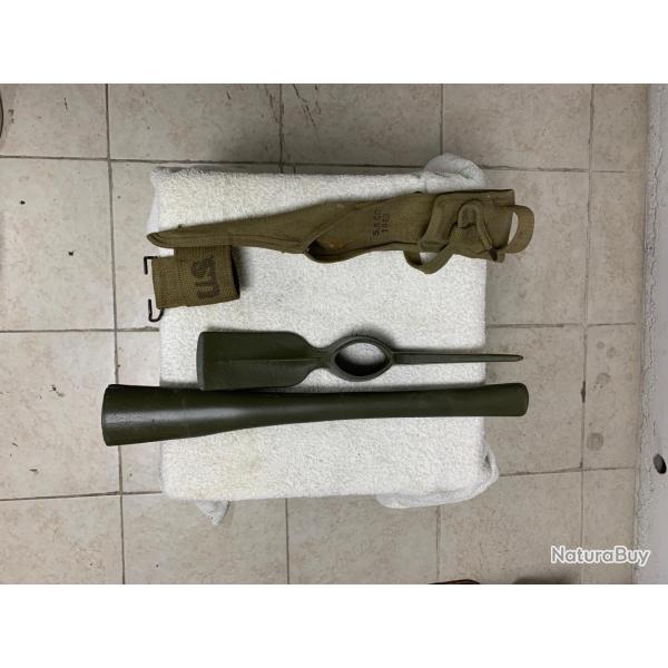 Pioche / Pick-Mattock M-1910 US Army - Authentique WW2 (Dat�e 1942)