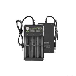 Chargeur de Piles Rechargeables 18650 3,7 V