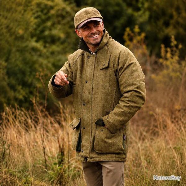 Veste Walker & Hawkes Barlaston en tweed vert sauge M