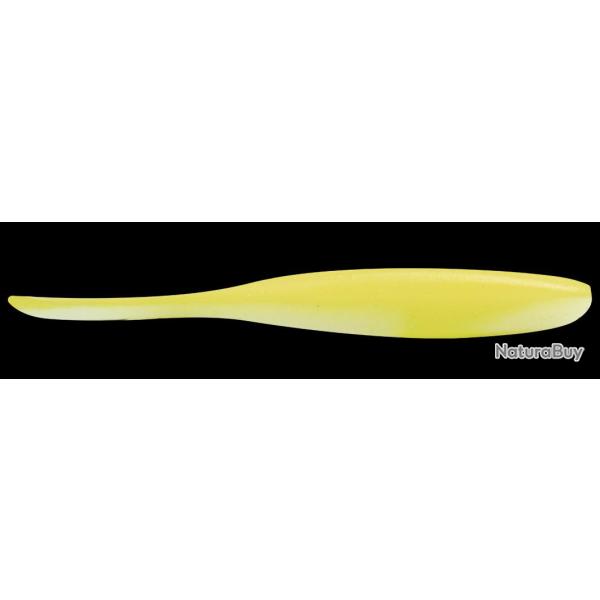 Leurre souple Keitech Shad Impact 4" (10.1cm) White Chartreuse