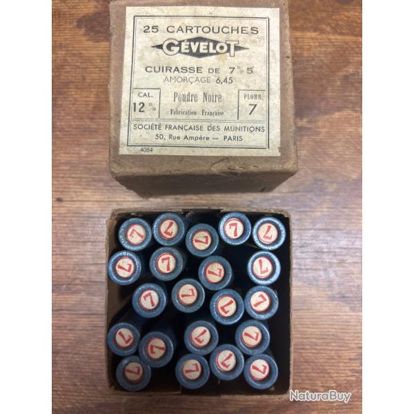 Cartouches de Chasse, Anciennes 12 mm