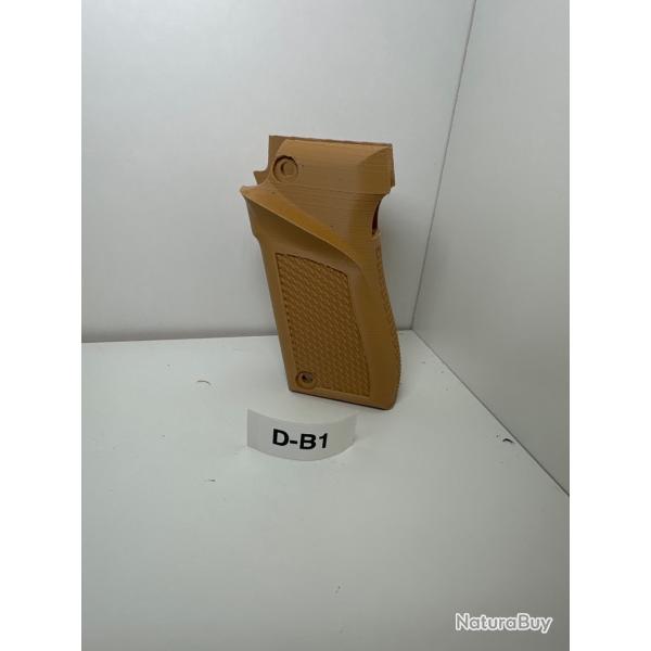 (D-B1) Crosse beige  droitier pour pistolet Unique 22lr mod�le D et E.