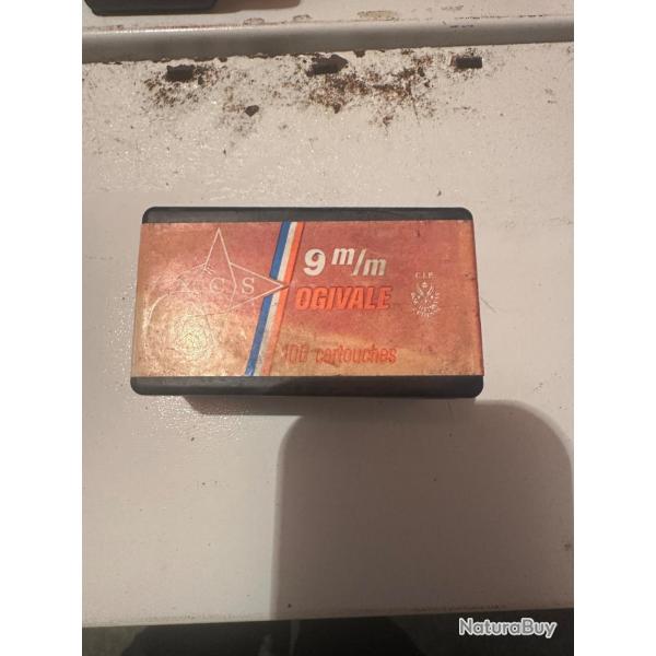 Balle ogivale 9/9mm