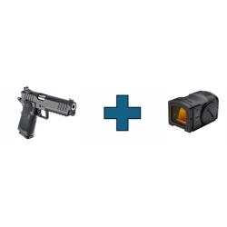Pack Pistolet SPRINGFIELD ARMORY 1911 ds prodigy RDR cal.9x19 noir avec point rouge ACRO C-2