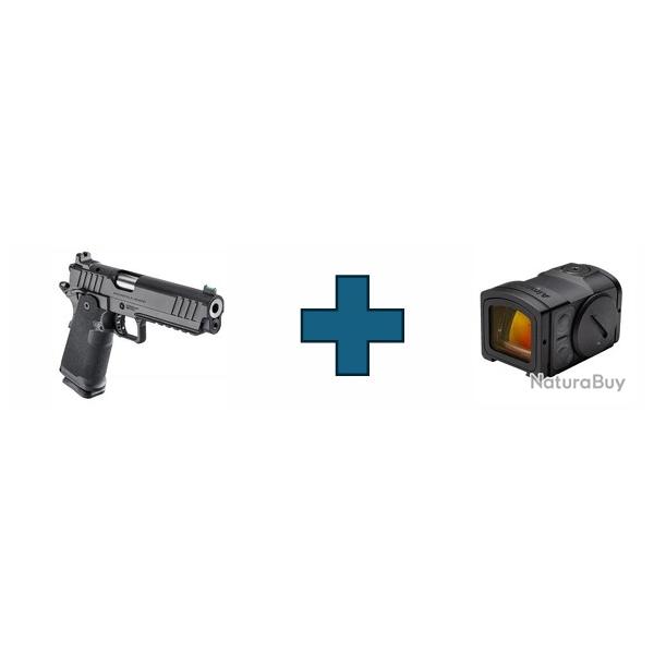 Pack Pistolet SPRINGFIELD ARMORY 1911 ds prodigy RDR cal.9x19 noir avec point rouge ACRO C-2