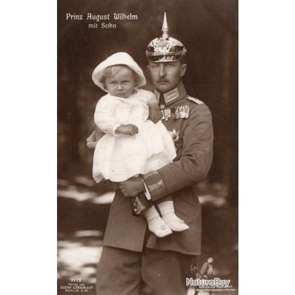 Carte postale - Prince August Wilhelm avec son fils -N�8717