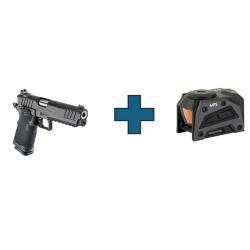 Pack Pistolet SPRINGFIELD ARMORY 1911 ds prodigy RDR cal.9x19 noir avec point rouge MPS Steiner