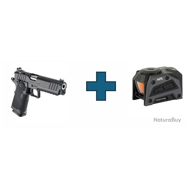 Pack Pistolet SPRINGFIELD ARMORY 1911 ds prodigy RDR cal.9x19 noir avec point rouge MPS Steiner