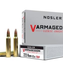 Munition NOSLER cal.223rem Varmageddon FB TIPPED 55GR PAR 20
