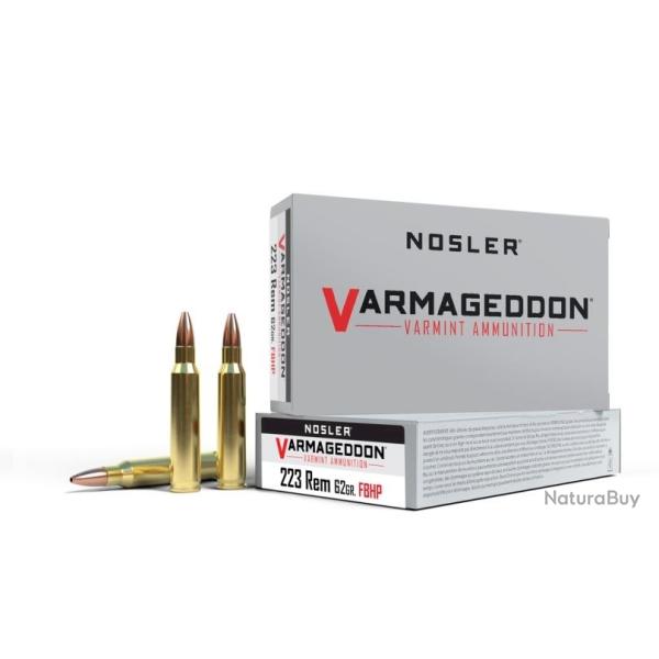 Munition NOSLER cal.223rem Varmageddon FB TIPPED 55GR PAR 60