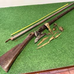 FUSIL A SILEX OFFICIER DE LA MILICE MOD&Egrave;LE  1754 -59  FRANCE GUERRE DE 7  ANS  1756-1763 18 &Egrave;ME