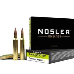 Balles NOSLER 7mm rem mag Ballistic Tip 160gr 10.4g par 20