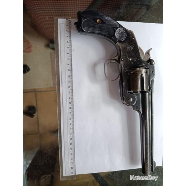 Revolver Smith & Wesson n�3 new model Russian calibre 44 Russian cat�gorie D en �tat exceptionnel
