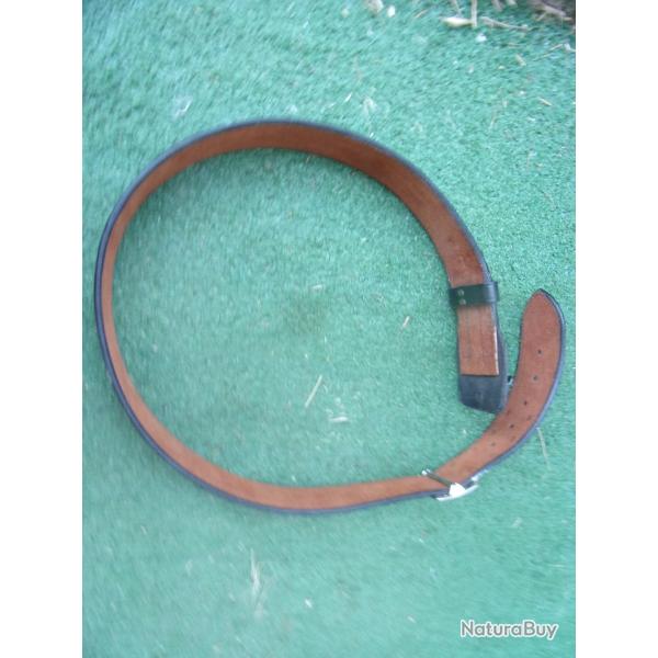 ceinturon Bianchi noire 5,5 cm de large  109 cm