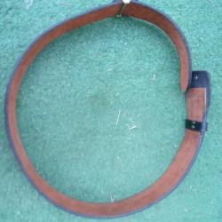 ceinturon Bianchi noire 5,5 cm de large  114  cm