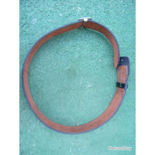 ceinturon Bianchi noire 5,5 cm de large  114  cm
