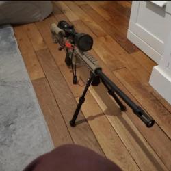 PACK Carabine PALLAS BA-15 TAN - 22LR + Bipied + Adaptateur de silencieux + chargeur suppl&eacute;mentaire
