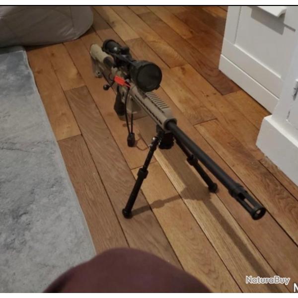 PACK Carabine PALLAS BA-15 TAN - 22LR + Bipied + Adaptateur de silencieux + chargeur suppl�mentaire
