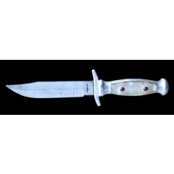 Ancien poignard de scout / couteau de randonn&eacute;e vintage INOX - Ann&eacute;es 50-60