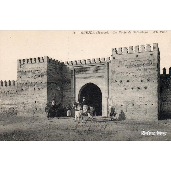Carte Postale Ancienne - Oujda (Maroc) - La Porte de Sidi-Aissa -N�8720
