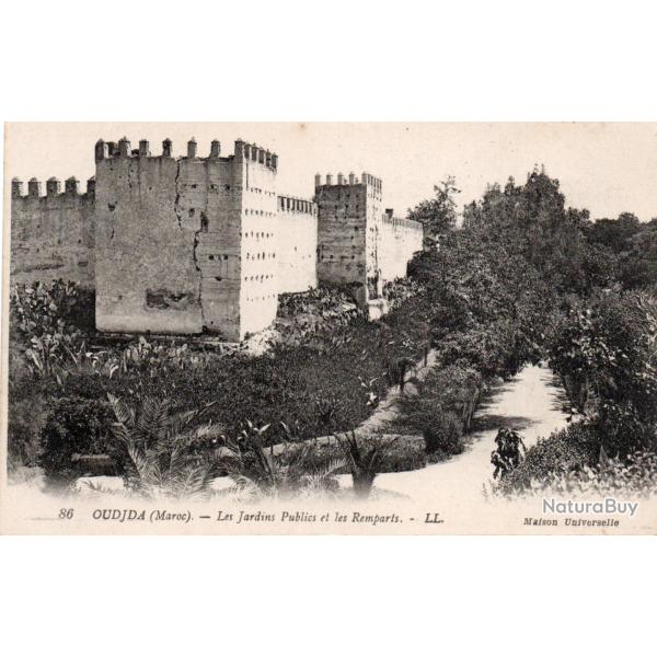 Carte Postale Oujda, Maroc - Jardins Publics et Remparts -N�8721