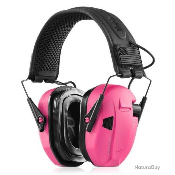 Casque antibruit �l�ctronique Savior couleur rose