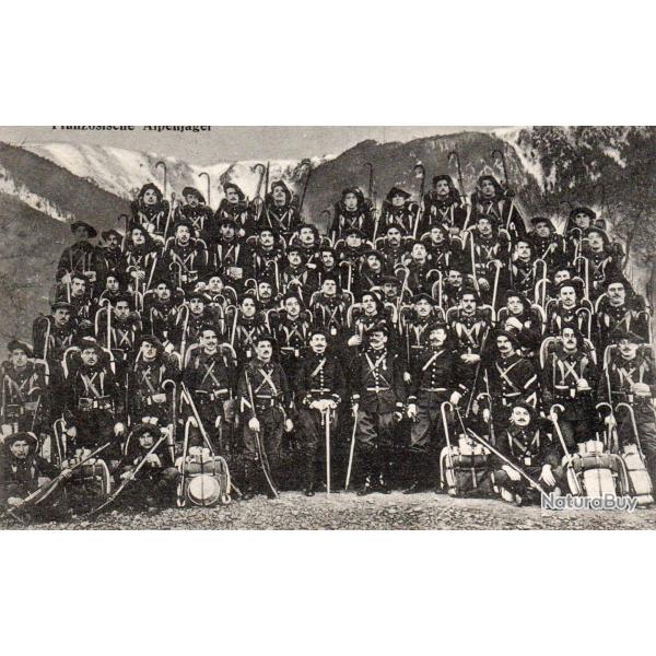 Carte Postale Ancienne - Soldats Alpins Fran�ais -N�87250