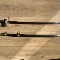 Sabre d'officier d'infanterie mod&egrave;le 1845 monarchie de Juillet