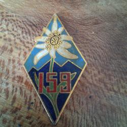 Ancien insigne 159e R&eacute;giment d'Infanterie Alpine - 159 RIA - Edelweiss - militaria