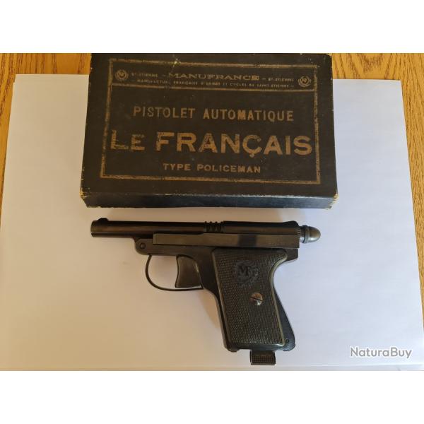 pistolet "Le Fran�ais" Type POLICEMAN" cal.6.35...�tat NEUF.