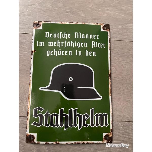 une plaque �maill�e allemande premi�re guerre mondiale