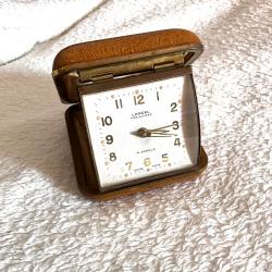 R&eacute;veil de voyage m&eacute;canique vintage LANCEL 4 jewels 1950/1960 fonctionnel