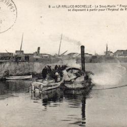 Carte Postale Ancienne - La Pallice-Rochelle, Le Sous-Marin " -N&deg;8748