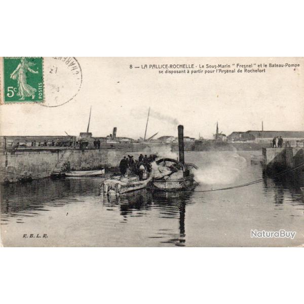 Carte Postale Ancienne - La Pallice-Rochelle, Le Sous-Marin " -N�8748