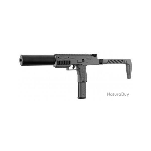 R�plique airsoft Vorsk SMG VMP-1X gris avec silencieux
