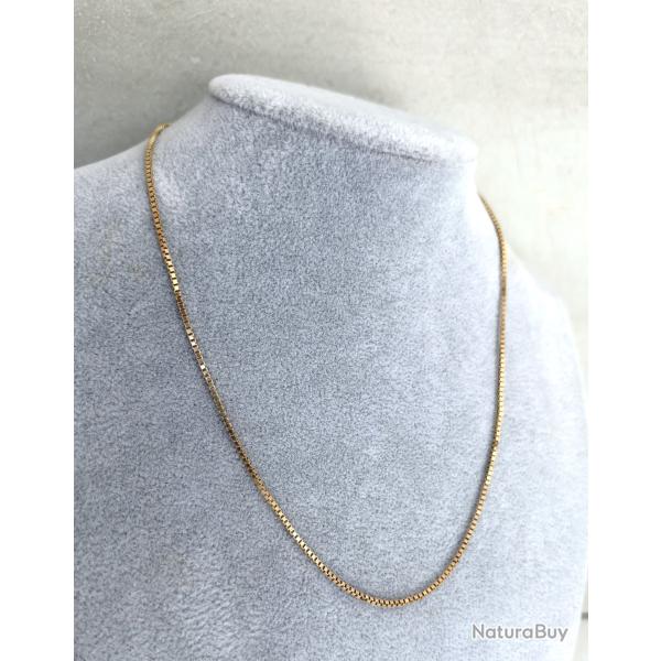 Belle chaine or 14 carats - 45 cm - collier maille v�nitienne