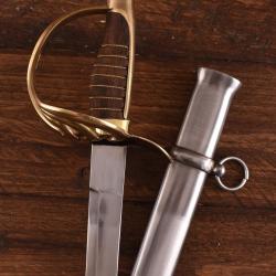 Sabre de cavalerie US, manche marron