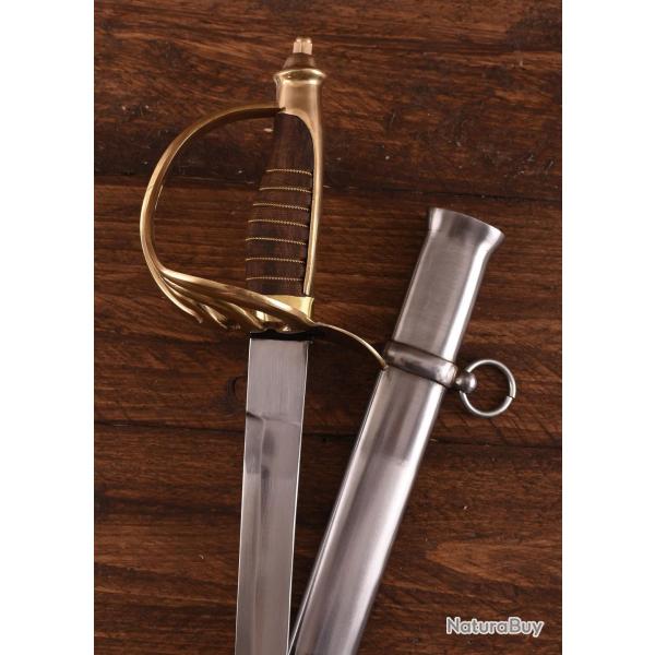 Sabre de cavalerie US, manche marron
