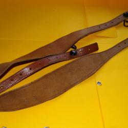 BRELAGE CUIR MILITAIRE DE L'ARMEE FRANCAISE , MODELE ANCIEN AVEC RIVETS EN ALUMINIUM&nbsp; , FABRICATION