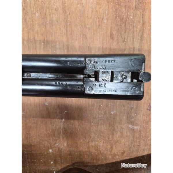 Fusil a chien a percussion centrale manufactur� saint �tienne juxtapos� calibre 12 chambr� 65