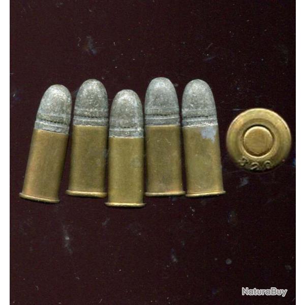 Lot de 6 cartouches .320 � balle pour Revolver Bull Dog - PRIX PORT COMPRIS